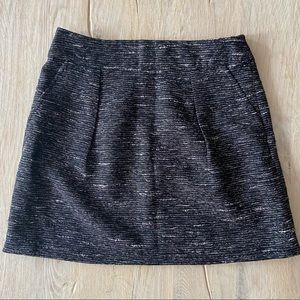 Tweed Skirt with Pockets